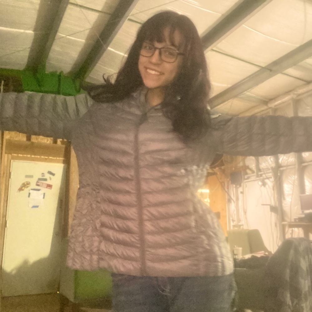 Grey winter zip up